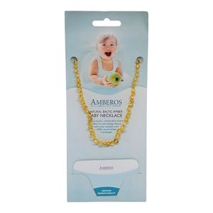 Certified Natural Baltic Amber Baby Necklace Baroque Soothing‎ Yellow Lemon NEW